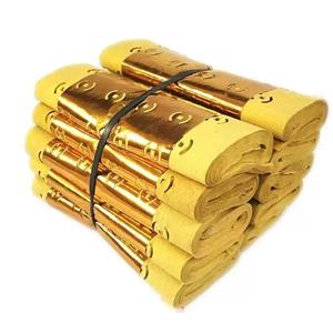 Yellow burnt paper